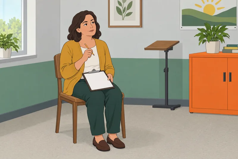 Stages of Change patient studies a blank questionnaire.