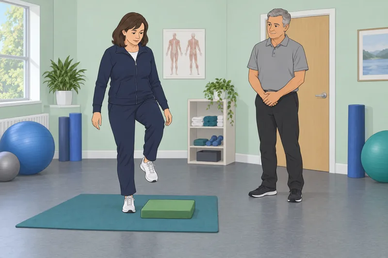 Recovery Locus of: patient starts a rehab step.