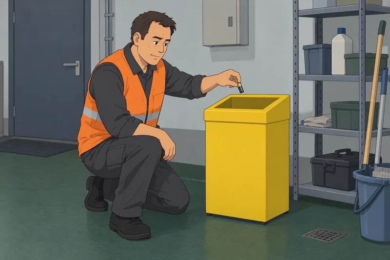 Recycling Quiz shows battery drop-off knowledge.