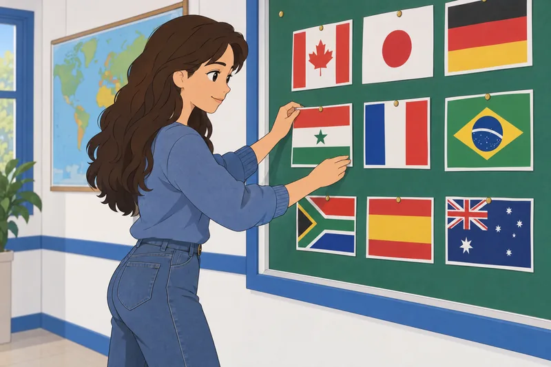 El Quiz de bandera identifica banderas.