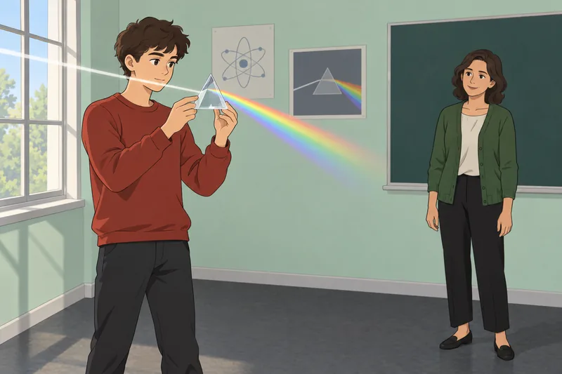 Reflection and Refraction appears in a prism lesson.