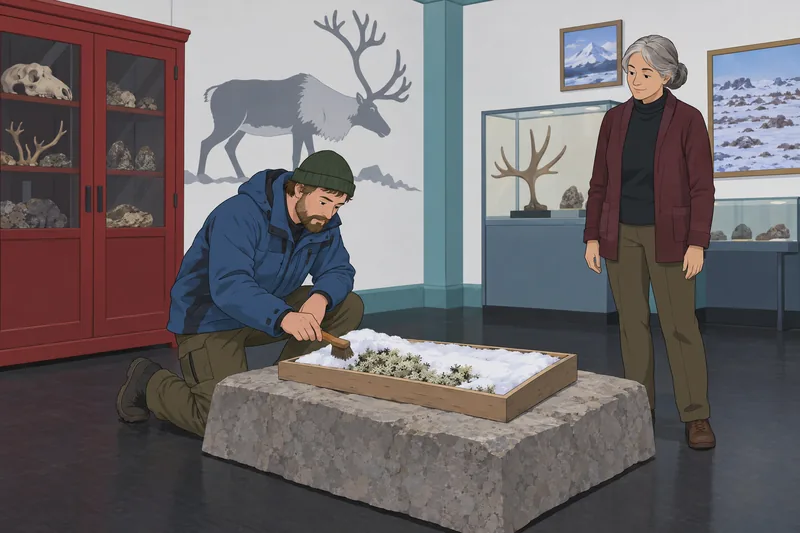 Reindeer Quiz explores food beneath winter snow.