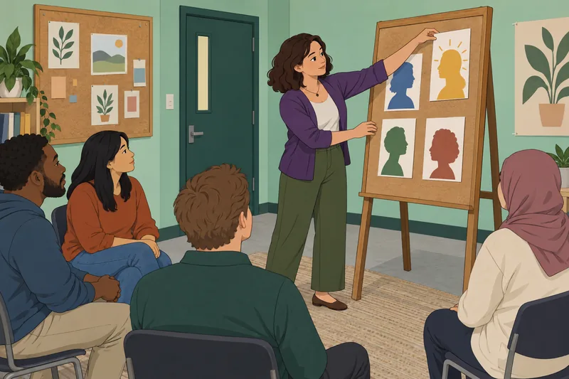 Relationship Diagnostic Test compares four identity portraits.