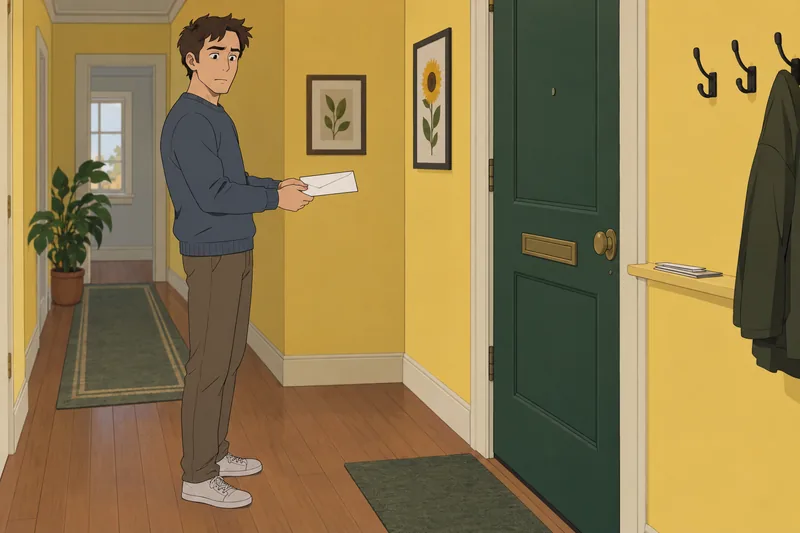 Relationship OCD Test depicts an unopened envelope.