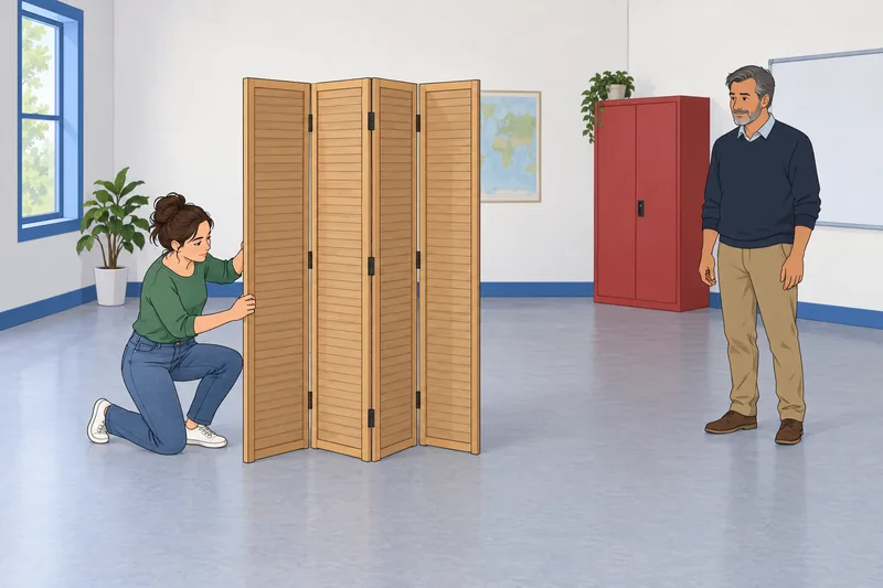 Relationship Profile Test depicts adults arranging personal space.