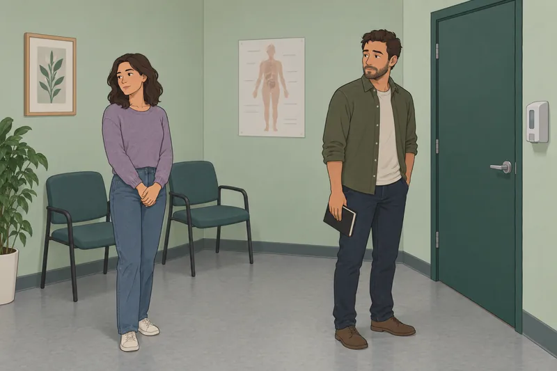 Prueba de perfil muestra una charla clínica tranquila.