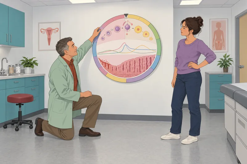 Reproductive System Quiz in a clinic room.