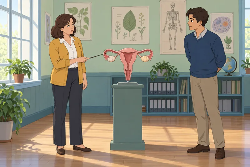 Reproductive System Quiz in a biology classroom.