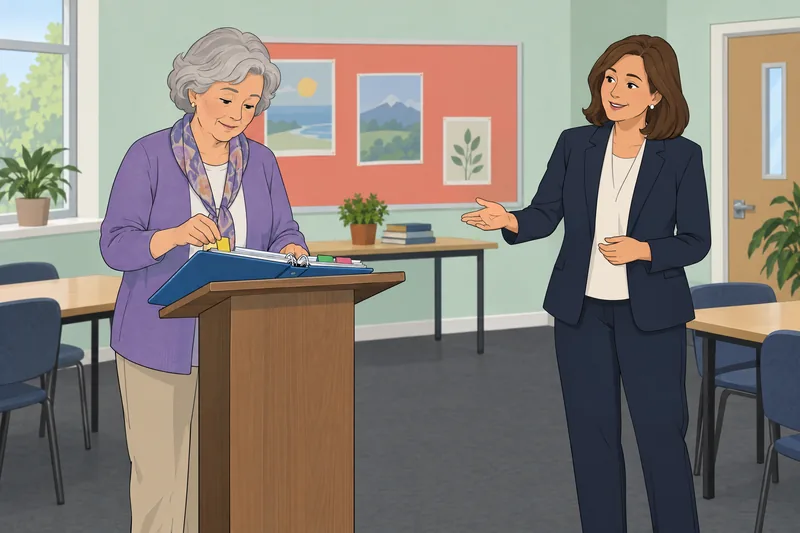 Retirement Test. Woman reviews a retirement plan.