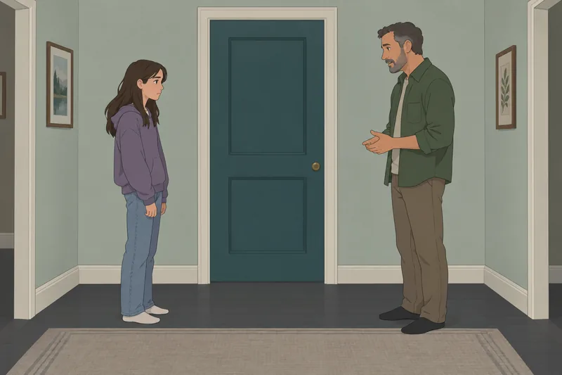 Risk Factors Diagnostic frames a family doorway.
