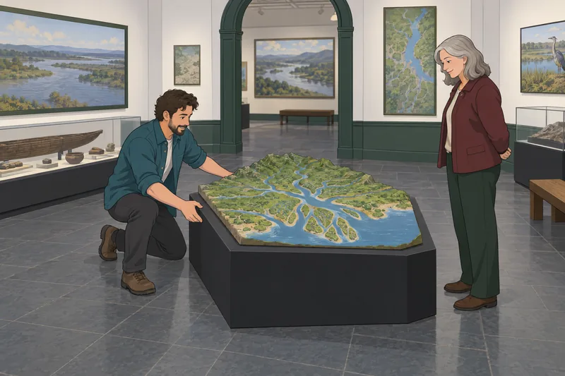 Rivers of the features a delta relief model.