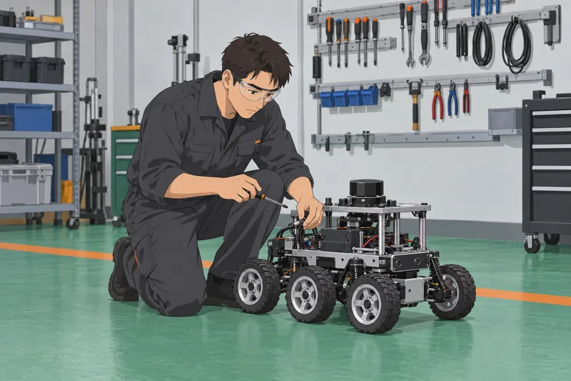 Robotics Quiz shows a learner checking sensors.