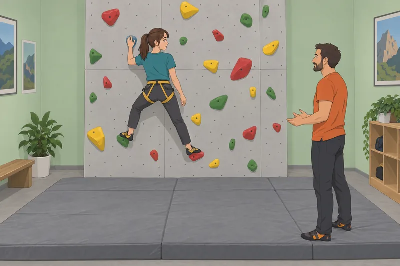 El cuestionario sobre escalada muestra los agarres.