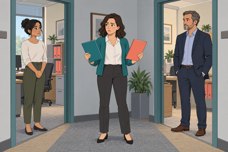 Managerial Role Conflict appears between two office demands.