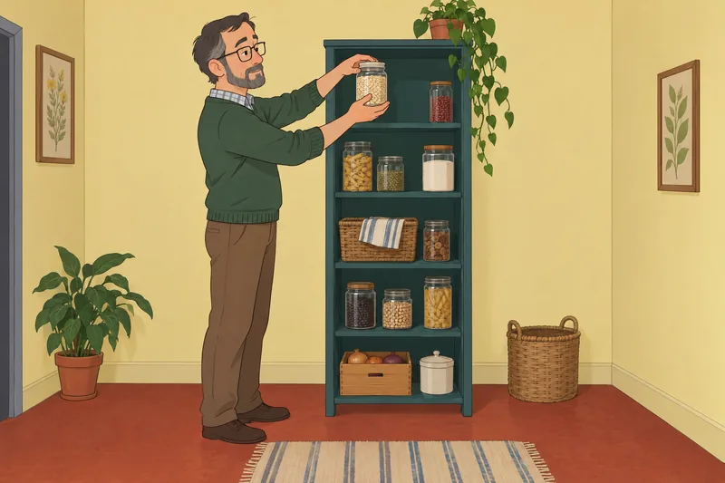 Rome Orthorexia Nervosa follows a planned pantry routine.