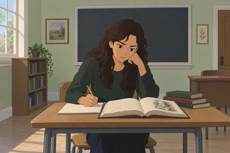 Romeo and Juliet, a student studies Act One.