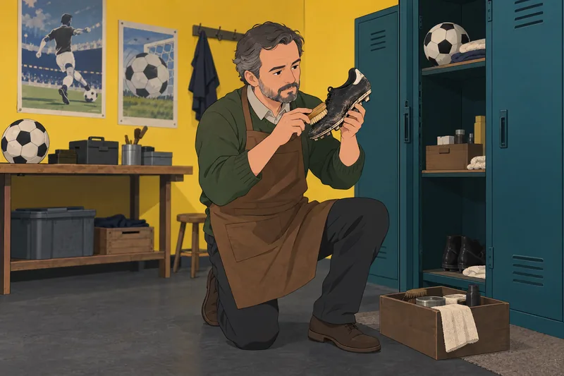 Ronaldo Quiz shows an archivist with a boot.