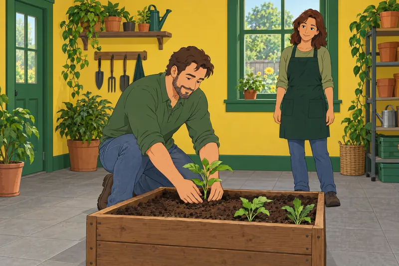 Self Esteem Test: gardener nurtures a new seedling.