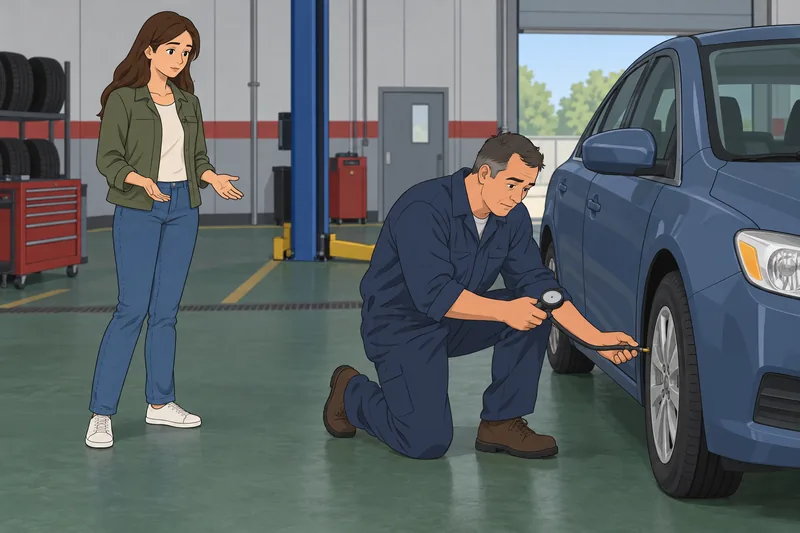 Rules of the road quiz checks tire control.