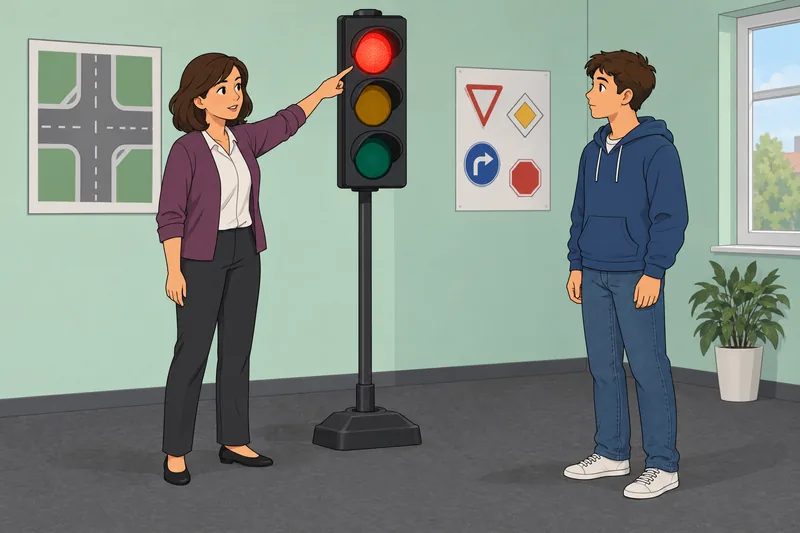 Rules of the road quiz starts here.