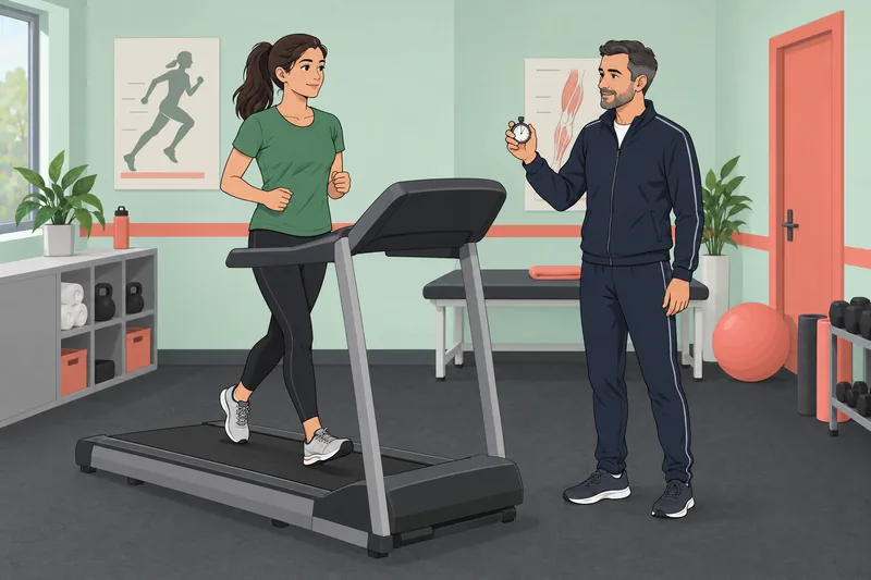 Running Quiz shows a coach demonstrating controlled pacing.
