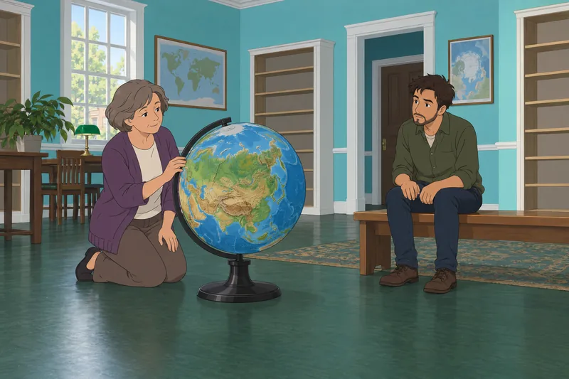Russia Map Quiz features globe study.