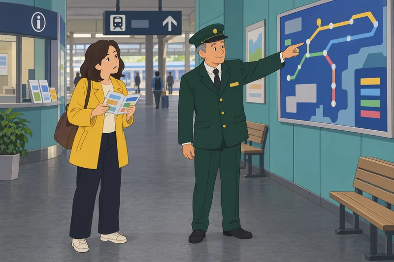 Russian Quiz in a station information hall.
