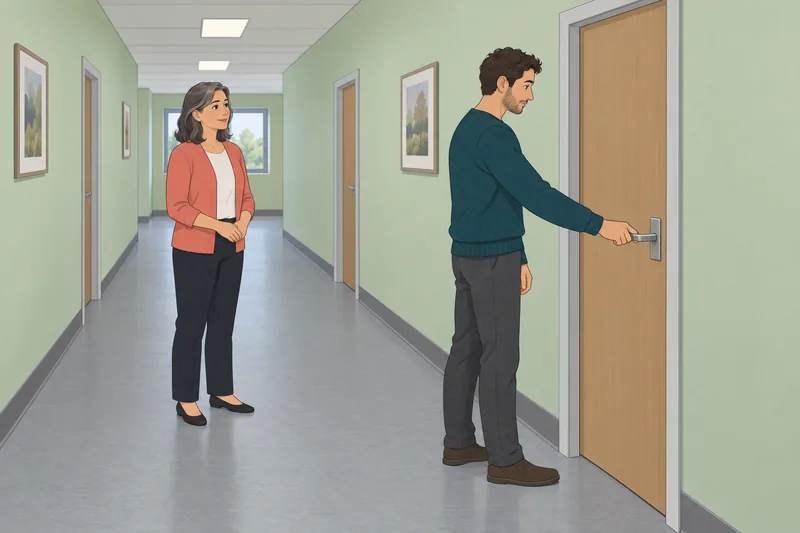 Sense of Safety in a clinic hallway.