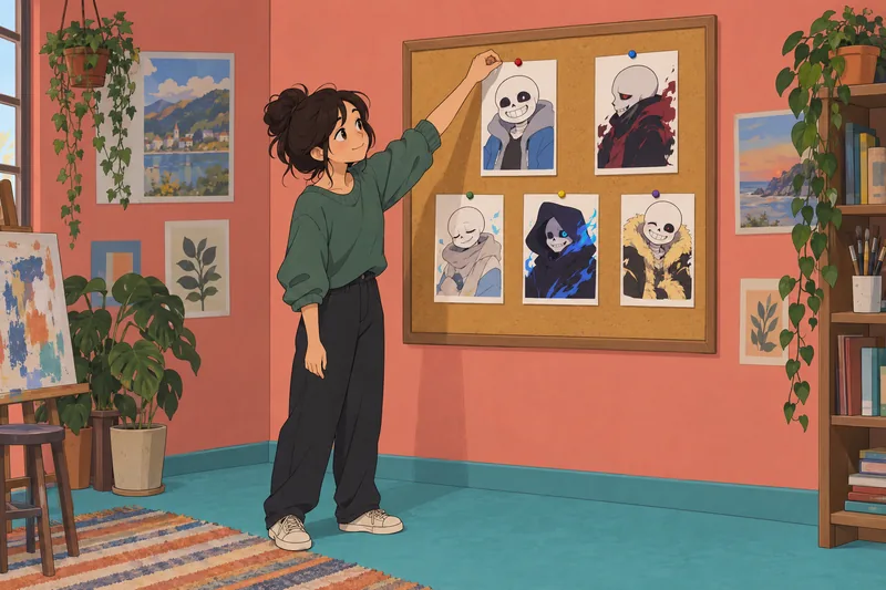 Sans AU Quiz presents five character affinities.