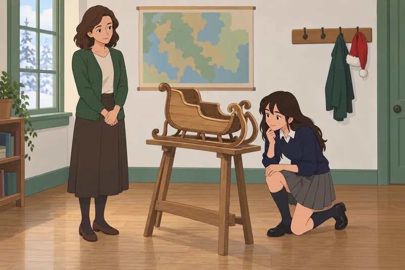 el quiz de muestra un trineo escolar.
