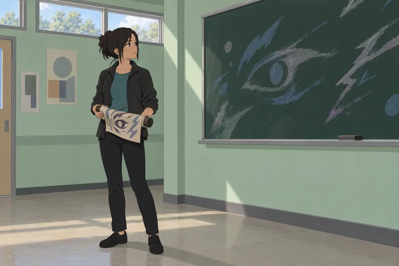 Quiz de Sasuke muestra una revisión concentrada.
