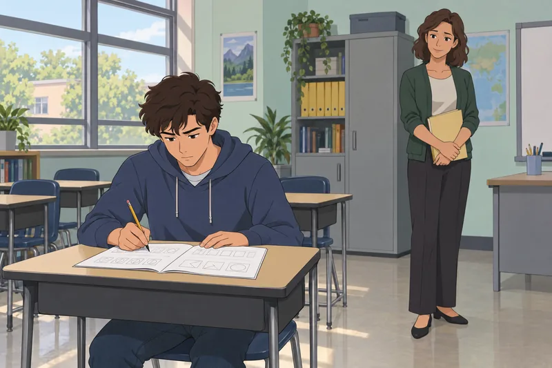SAT Quiz shows a student solving problems.