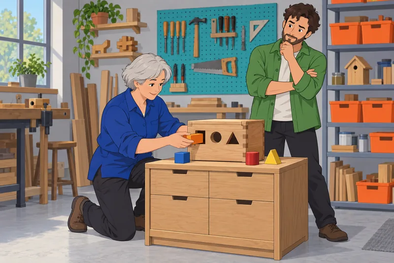 Say What You reveals a wooden puzzle box.