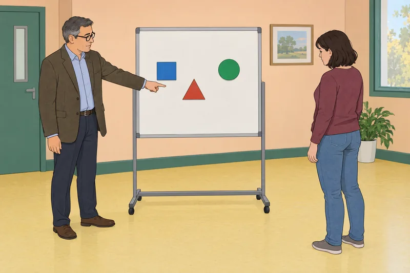 La escala de evaluación muestra tarjetas separadas.