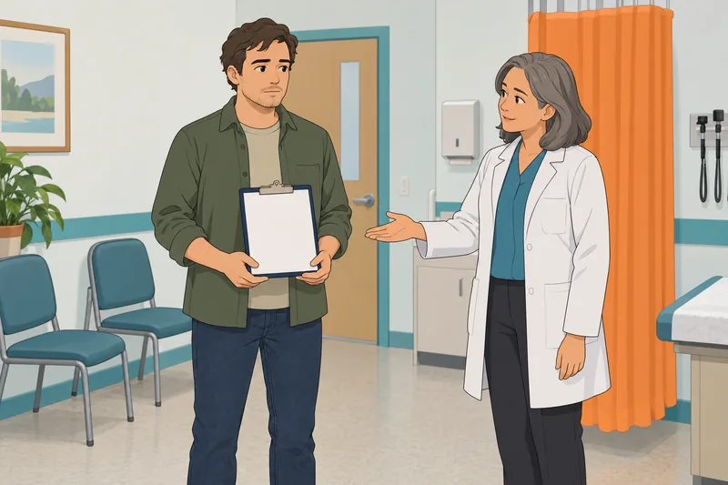 Schizophrenia Test shows a calm clinic review.