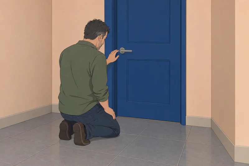 Subjective Loneliness Scale follows a closed door.