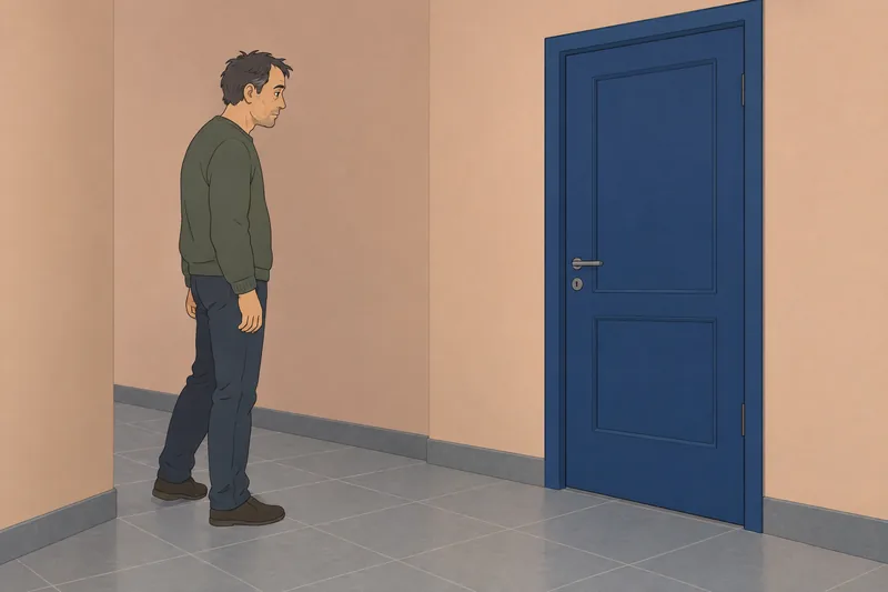 La escala de sensación sigue una puerta cerrada.