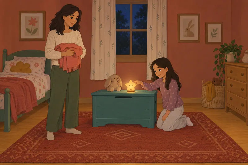 Screen for Child shows calm bedtime support.