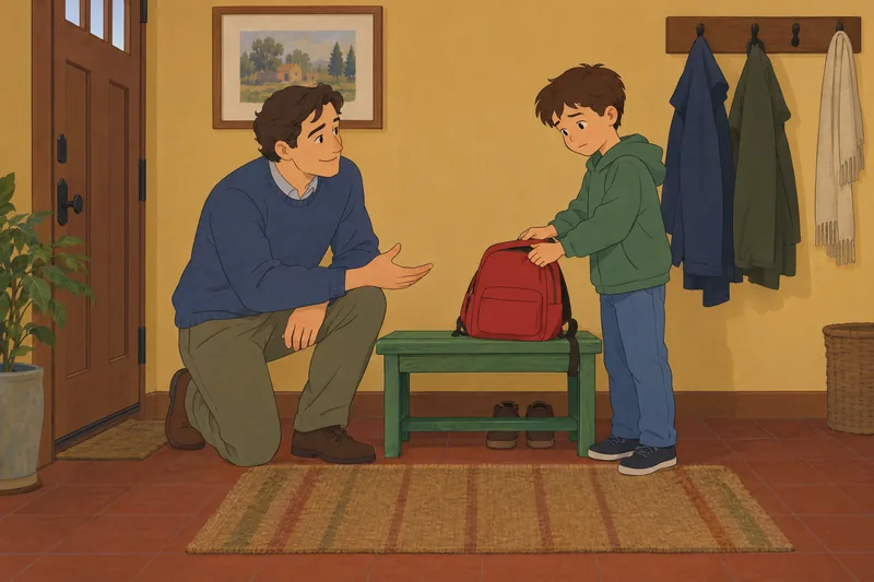 Screen for Child shows calm school preparation.