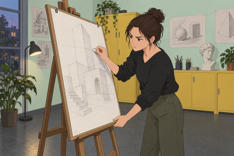 Perfectionism Scale Test shows careful drawing revision.