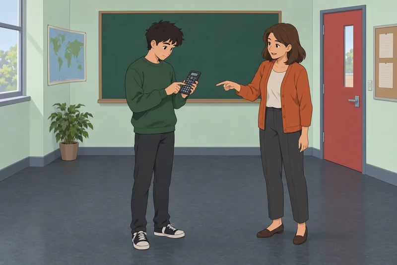 Scientific Notation Quiz shows a student checking powers.