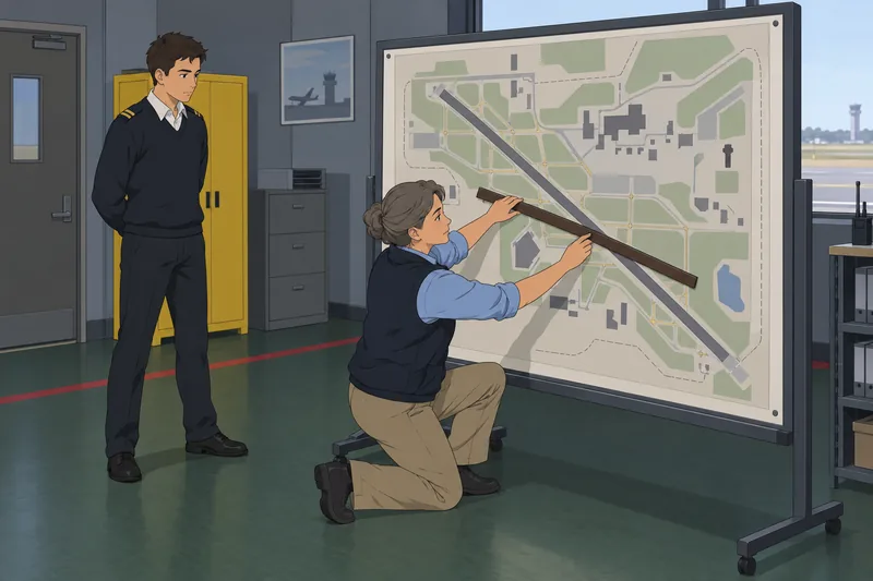 Sectional Chart Quiz examines airport diagram details.