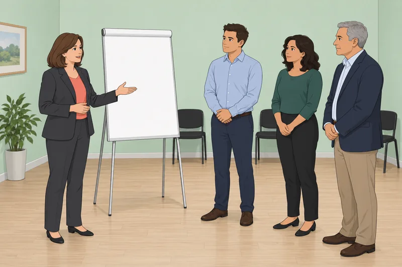 Managerial Business Communication appears in a group briefing.
