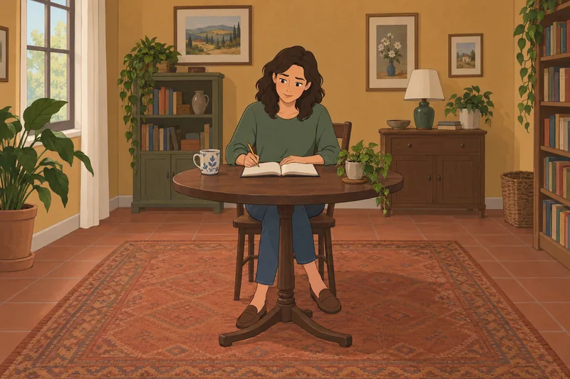 A woman journals for Self-Assessment of Emotional.