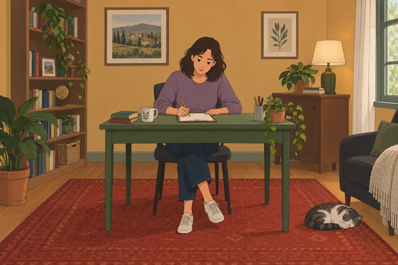 Self-Assessment of Mental states begins at a desk.