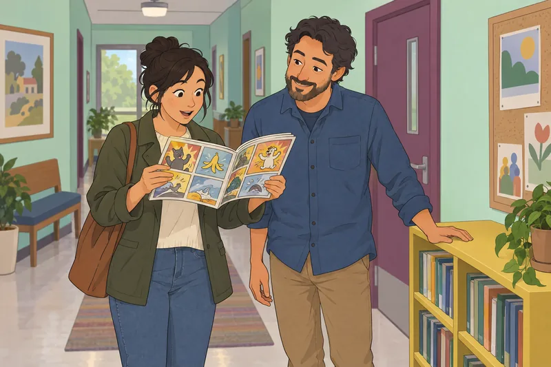 Autoevaluación del tipo muestra reacciones ante un cómic.