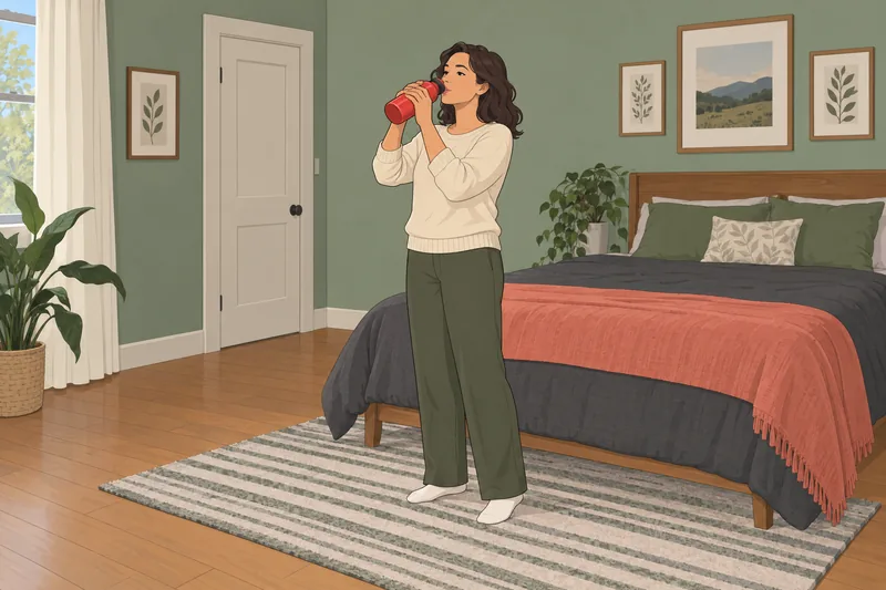 Self Care Quiz shows deliberate hydration.