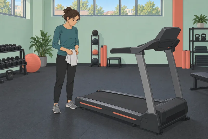 Self-Loathing Subscale Questionnaire appears beside a treadmill.