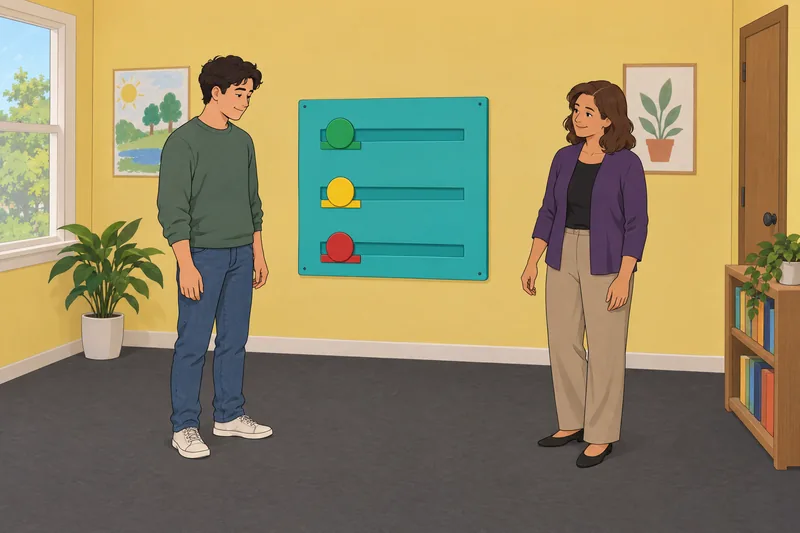 La autoevaluación de la flexibilidad cambia de dirección.