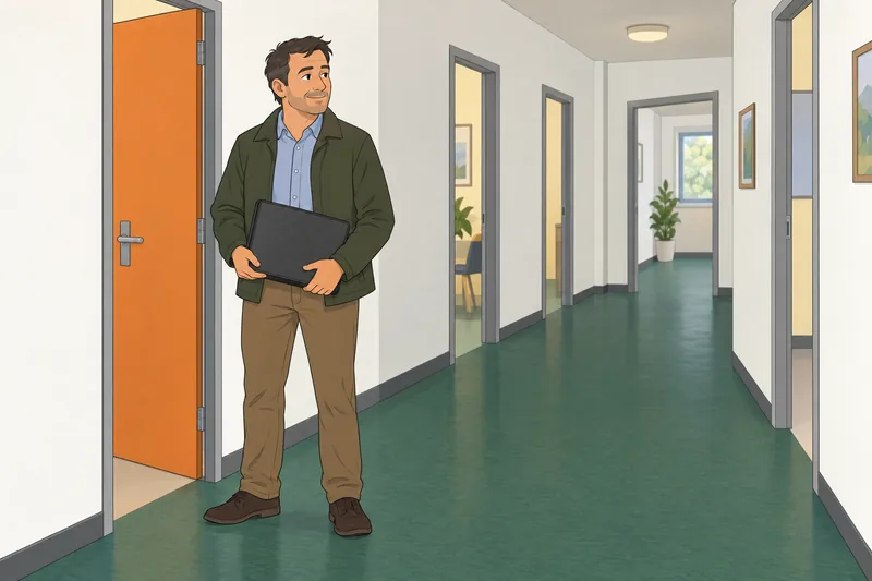 La escala de autopercepción cruza una puerta laboral.